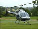 G-LBDC @ EGHR - 1984 Bell 206B, c/n: 3806 at Goodwood - by Terry Fletcher