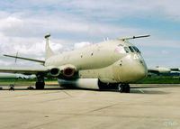 XV248 @ EGQS - Scanned from print. Nimrod MR.2 XV248 of KMW temp parked at RAF Lossiemouth whilst rwy repairs carried out at its home base of RAF Kinloss EGQK - by Clive Pattle