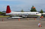 G-BEJD @ EGGP - BAe748 in pieces at the old Liverpool Airport apron, now part of a hotel. - by FerryPNL