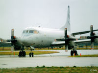 157314 @ EGQK - Scanned from print.P3C Orion 157314 coded LD-314 of USN VP-10 pictured at RAF Kinloss EGQK in Feb '96 during a Joint Maritime Course (JMC). - by Clive Pattle