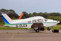 G-CLEA @ EGFH - Oaksey Park based, Freedom Aviation Ltd, Warrier Cherokee ll, seen at EGFH. - by Derek Flewin