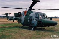 XZ615 @ EGQL - Scanned from print. Lynx AH.7 XZ615 of 655 Sqn AAC at the RAF Leuchars Airshow '95 - by Clive Pattle