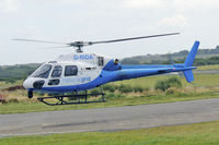 G-RIDA @ EGFH - Ecureuil 2, operated by the National grid letting down at the pumps at EGFH. - by Derek Flewin