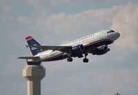 N758US @ PBI - US Airways A319 - by Florida Metal