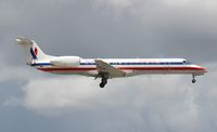 N811AE @ MIA - American Eagle E140 - by Florida Metal
