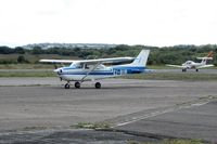 EI-BIR @ EGFH - Visiting Reims/Cessna Skyhawk. - by Roger Winser