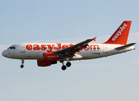 G-EZPG @ LEBL - Landing rwy 25R - by Shunn311