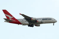VH-OQB @ EGLL - Airbus A380-841 [015] (QANTAS) Home~G 07/08/2014. On approach 27L. - by Ray Barber