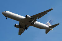 N641UA @ EGLL - Boeing 767-322ER [25091] (United Airlines) Home~G 03/08/2014. On approach 27R. - by Ray Barber