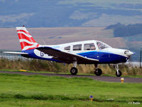 G-OWAP @ EGPN - Landing at Dundee EGPN with front seat passenger taking photos - by Clive Pattle