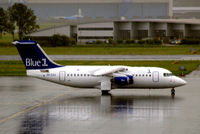 OH-SAH @ EHAM - British Aerospace BAe 146-RJ85 [E2383] (Blue 1) Amsterdam-Schiphol~PH 10/08/2006. Taken during a thunderstorm. - by Ray Barber
