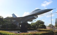 79-0326 @ HST - F-16 in front of Homestead ARB - by Florida Metal