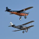 G-AAPZ @ EGTH - 45. G-AAPZ and G-EBIR at the glorious Shuttleworth Pagent Airshow, Sep. 2014. - by Eric.Fishwick