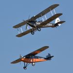 G-EBIR @ EGTH - 45. G-EBIR and G-AAPZ at the glorious Shuttleworth Pagent Airshow, Sep. 2014. - by Eric.Fishwick