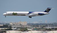 N307FA @ MIA - DAE Falcon MD-83 - by Florida Metal