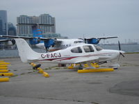 C-FACJ @ CYTZ - Cirrus at Billy Bishop Toronto airport - by Jack Poelstra