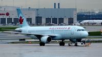 C-FKOJ @ CYYZ - Air Canada Airbus A320 on a rainy early morning. - by M.L. Jacobs