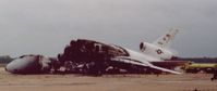 82-0190 @ KBAD - Aircraft destroyed by fire/explosion 17 Sep 1987 on the ramp at Barksdale AFB - by Jon Mickley