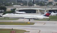 N908DL @ FLL - Delta MD-88 - by Florida Metal