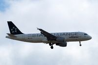 D-AIPC @ EGLL - Airbus A320-211 [0071] (Lufthansa) Home~G 15/07/2014. On approach 27L in Star Alliance scheme. - by Ray Barber