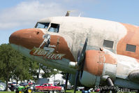 N408D @ 8N2 - DC-3 Lady Luck at Skydive Chicago - by Dave G