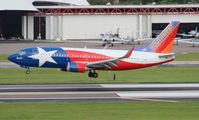 N352SW @ TPA - Southwest 737-300 Lone Star One - by Florida Metal