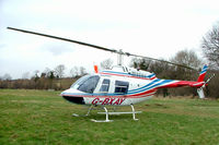 G-BXAY @ EGBC - Bell 206B-3 Jet Ranger III [3946] Cheltenham Racecourse~G 14/03/2008 - by Ray Barber