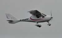 G-KUPP @ EGFH - Visiting CTSW microlight aircraft departing Runway 28. - by Roger Winser