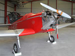 G-AEXT @ EGBR - Dart Kitten II at the Real Aeroplane Club's Helicopter Fly-In, Breighton Airfield, North Yorkshire, September 21st 2014. - by Malcolm Clarke