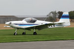 G-BJZN @ EGBR - Slingsby T-67A Firefly at the Real Aeroplane Club's Helicopter Fly-In, Breighton Airfield, North Yorkshire, September 21st 2014. - by Malcolm Clarke