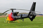 G-CDNO @ EGBR - Westland Gazelle AH.1 at the Real Aeroplane Club's Helicopter Fly-In, Breighton Airfield, North Yorkshire, September 21st 2014. - by Malcolm Clarke