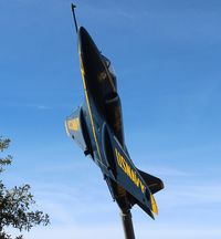 148490 - A-4L Skyhawk ex Blue Angels at a rest stop on I-10 near Pensacola FL - by Florida Metal