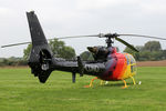 G-CDNO @ EGBR - Westland Gazelle AH.1 at the Real Aeroplane Club's Helicopter Fly-In, Breighton Airfield, North Yorkshire, September 21st 2014. - by Malcolm Clarke