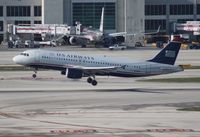 N128UW @ MIA - USAirways A320 - by Florida Metal