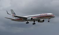 N197AN @ MIA - American 757 with nearby storm - by Florida Metal
