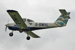 G-BMVL @ EGBR - Piper PA-38-112 Tomahawk at the Real Aeroplane Club's Helicopter Fly-In, Breighton Airfield, North Yorkshire, September 21st 2014. - by Malcolm Clarke