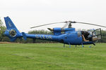 G-LEDR @ EGBR - Westland SA-341C Gazelle HT2 at the Real Aeroplane Club's Helicopter Fly-In, Breighton Airfield, North Yorkshire, September 21st 2014. - by Malcolm Clarke