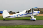 G-BTJA @ EGBR - Luscombe 8E Silvaire at the Real Aeroplane Club's Helicopter Fly-In, Breighton Airfield, North Yorkshire, September 21st 2014. - by Malcolm Clarke