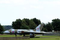 XM607 @ EGXW - On Gate Guard Display at RAF Waddington Airshow 2014 - by Clive Pattle