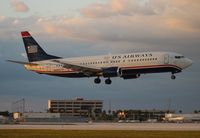 N440US @ MIA - US Airways 737-400 - by Florida Metal