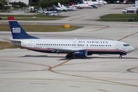 N444US @ FLL - US Airways 737-400 - by Florida Metal