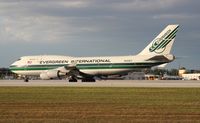 N492EV @ MIA - Evergreen 747-400 - by Florida Metal