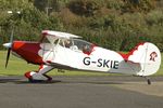 G-SKIE @ EGCB - 1989 Steen Skybolt, c/n: AACA/357 at City of Manchester Airport - by Terry Fletcher