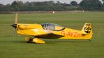 G-AYZH @ EGTH - 1. G-AYZH (F1 racer) preparing to depart the rousing season finale Race Day Air Show at Shuttleworth, Oct. 2014. - by Eric.Fishwick