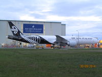 ZK-OKS @ NZAA - At AKL awaiting first commercial flight following delivery on about 28/9/14 - by magnaman