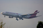 3B-NBE @ EGLL - Air Mauritius - by Chris Hall