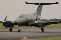 054 @ LFOA - Embraer EMB-121AN Xingu, Taxiing after display flight, Avord Air Base 702 (LFOA) open day 2012 - by Yves-Q