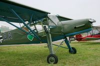 F-BDXM @ LFRN - Morane-Saulnier MS-506L Criquet, Static display, Rennes-St Jacques airport (LFRN-RNS) Air show 2014 - by Yves-Q