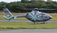 G-OPAH @ EGFH - Visiting helicopter of many colours operated by VLL Ltd. - by Roger Winser