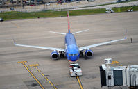N814SY @ KDFW - Pushback DFW - by Ronald Barker